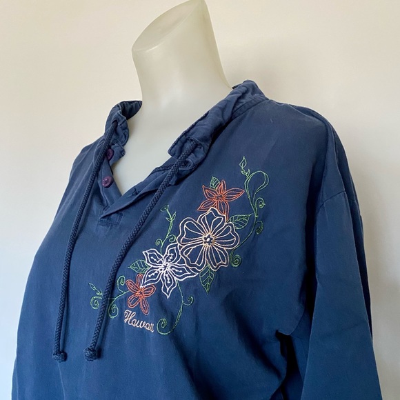 Crazy Shirts Hawai’i Original Tops - Y2K Hawaiian Crazy Shirt Size Small Vintage Floral Beach Vacation